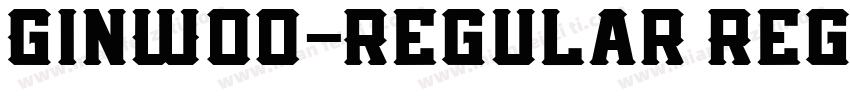 GinW00-Regular Regul字体转换